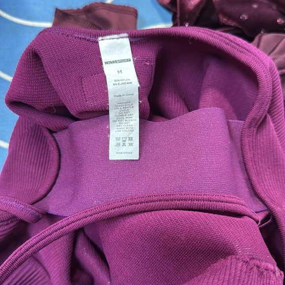 FASHION NOVA SPORT. Purple Ribbed Jumpsuit - Picture 4 of 4